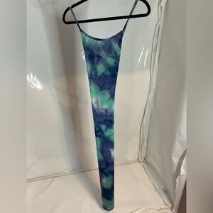 Código Blue and Green Tie-Dye Dress size xsmall open back